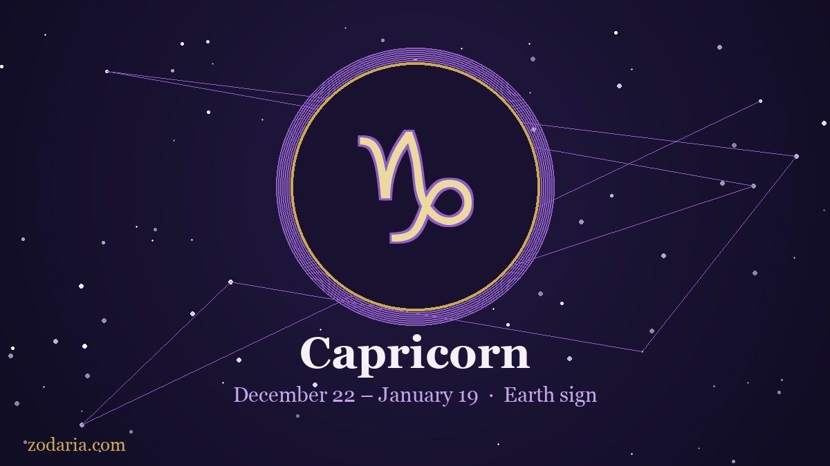 Signo Capricornio — 22 de diciembre – 19 de enero
